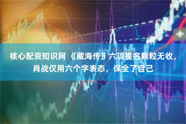 核心配资知识网 《藏海传》六项提名颗粒无收，肖战仅用六个字表态，保全了自己